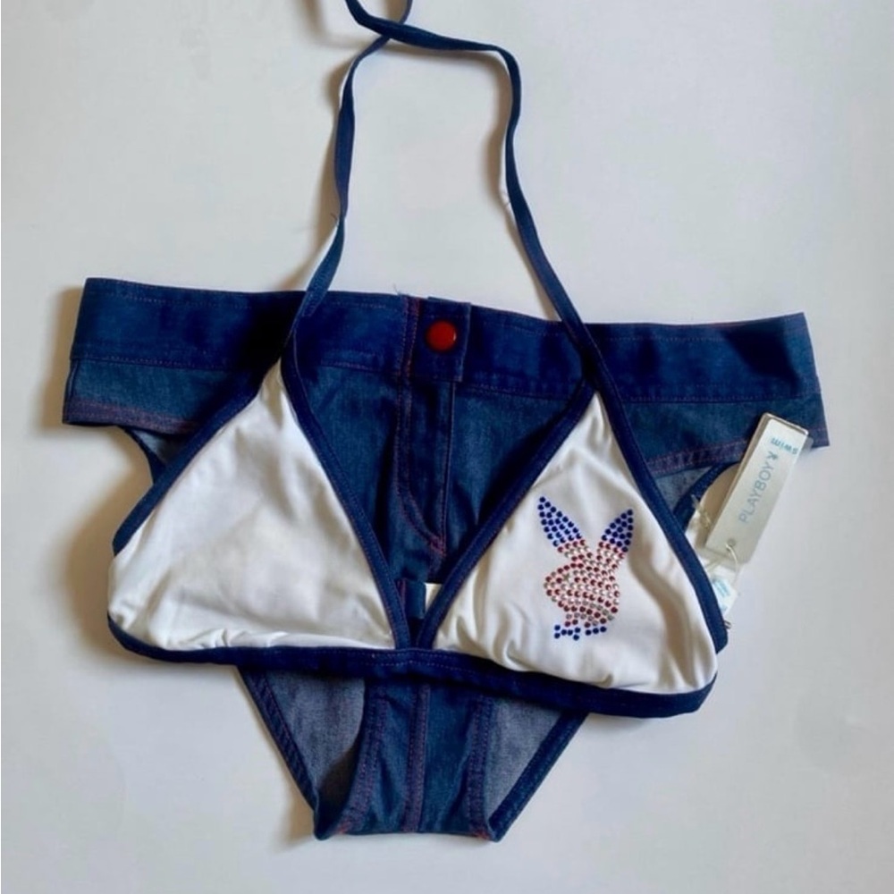 Vintage Playboy Denim Bikini